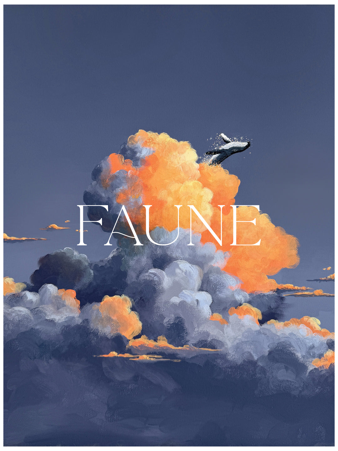 FAUNE cloudscape and wildlife paintings by Cathy Camille